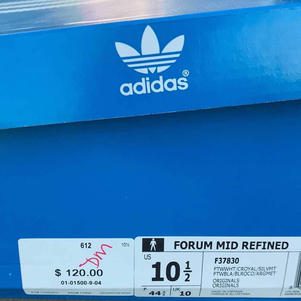 Brand New Never Worn Forum Adidas Size 10.5